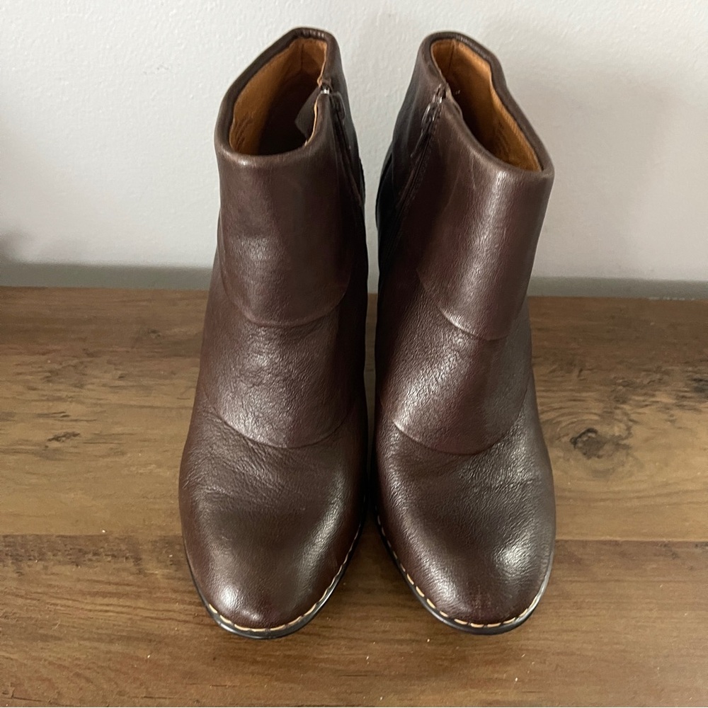 Sofft Dark Brown Heeled Boots - Picture 5 of 12